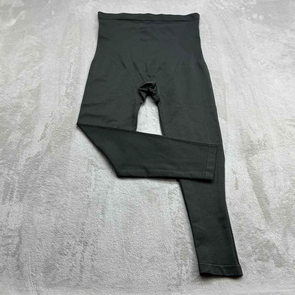 Shapermint Essentials Leggings Women 2XL Grey High Waisted Compression Seamless